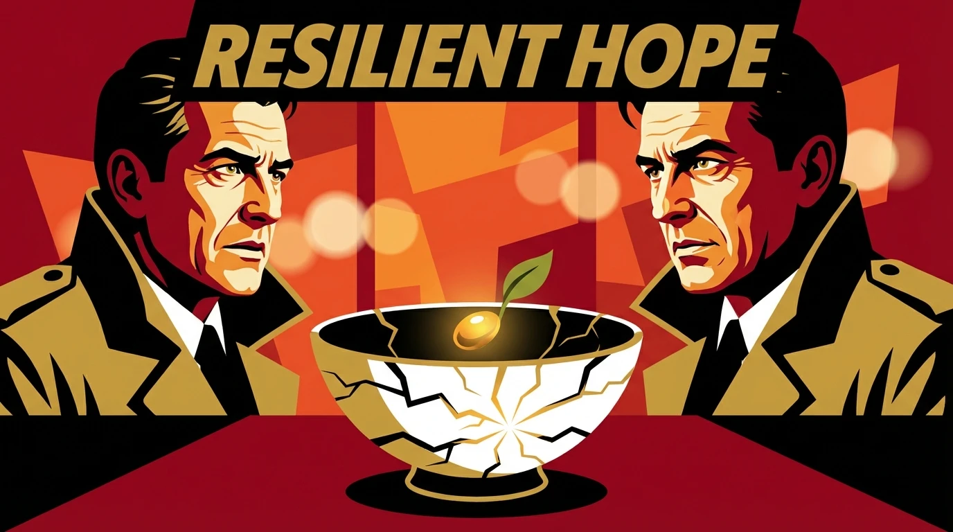 A kintsugi bowl with a tiny sprout inside, symbolizing the gentle path to finding emotional support for ectopic pregnancy loss after a traumatic experience. Filename: emotional-support-for-ectopic-pregnancy-loss-bestie-ai.webp