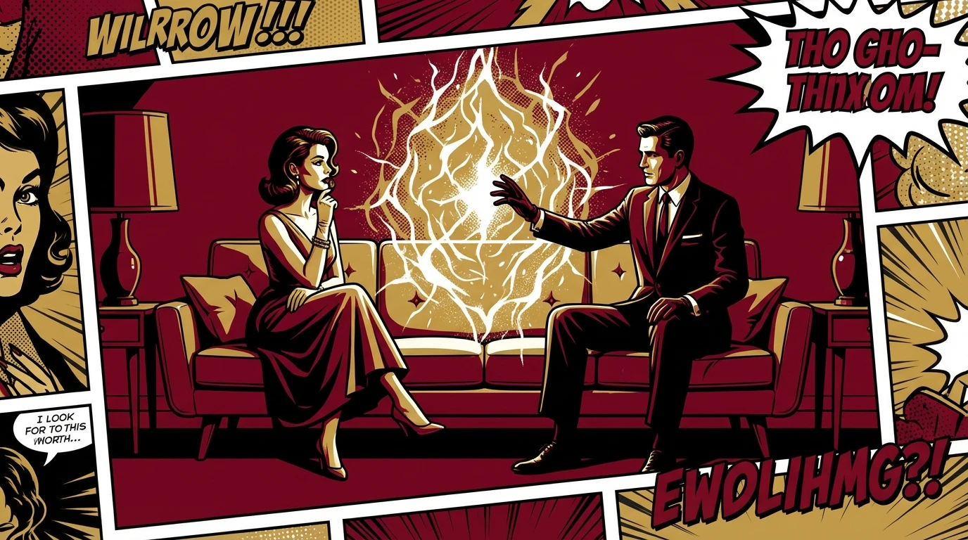 A couple sits apart on a couch, illustrating how PMDD affects relationships, with one partner reaching out to bridge the emotional distance caused by hormonal conflict. how-pmdd-affects-relationships-bestie-ai.webp