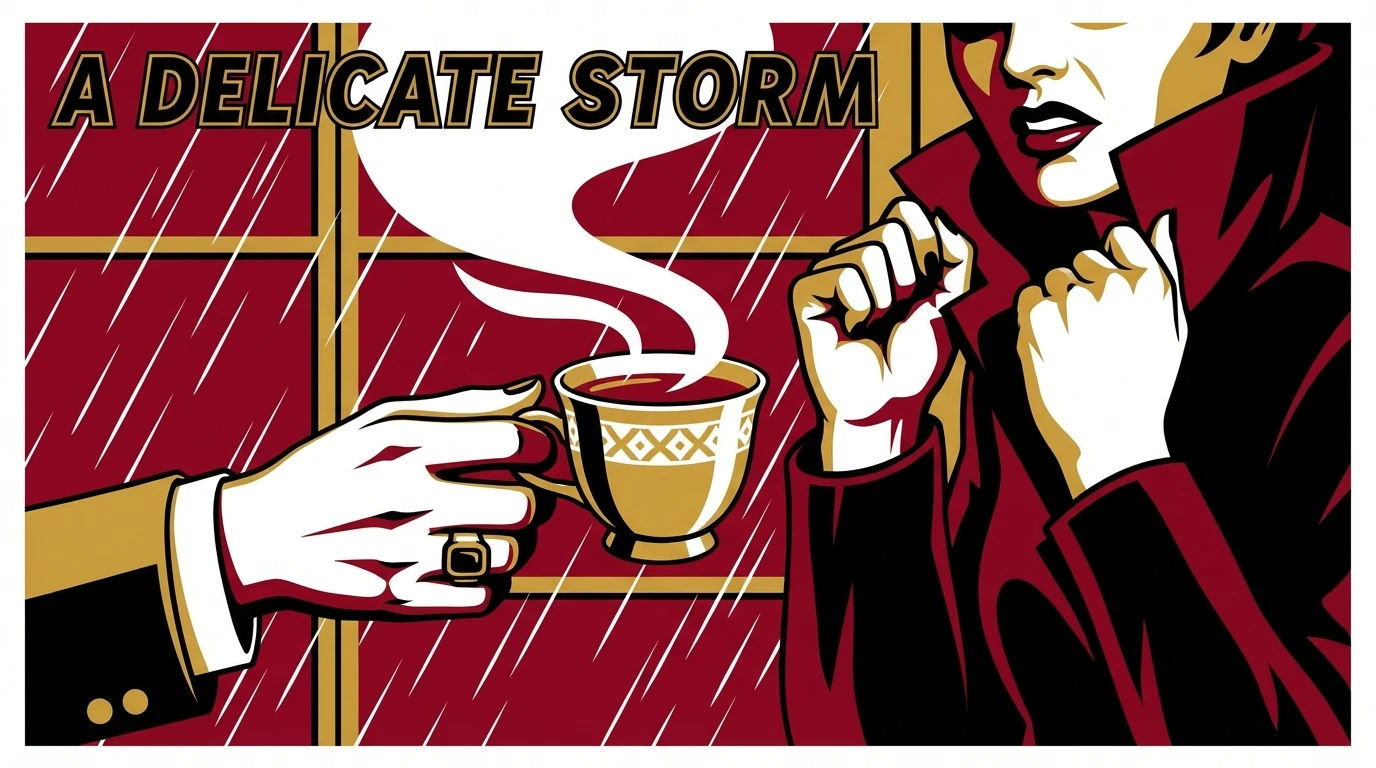 A supportive partner offers a cup of tea, demonstrating a compassionate method of how to explain pms to your partner through actions. File: how-to-explain-pms-to-your-partner-bestie-ai.webp