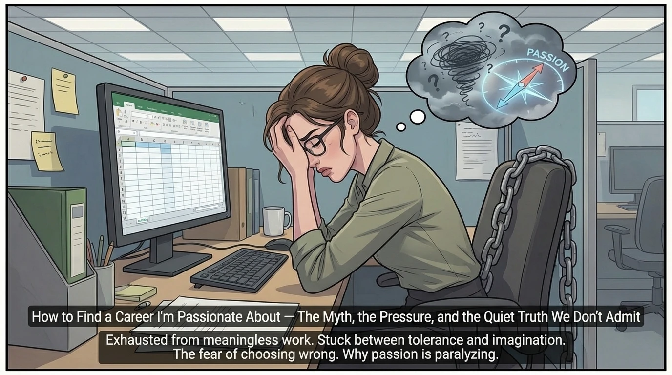 How to Find a Career I'm Passionate About — The Myth, the Pressure, and the Quiet Truth We Don’t Admit