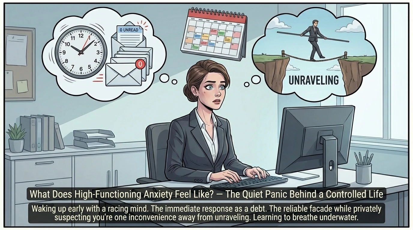 What Does High-Functioning Anxiety Feel Like? — The Quiet Panic Behind a Controlled Life