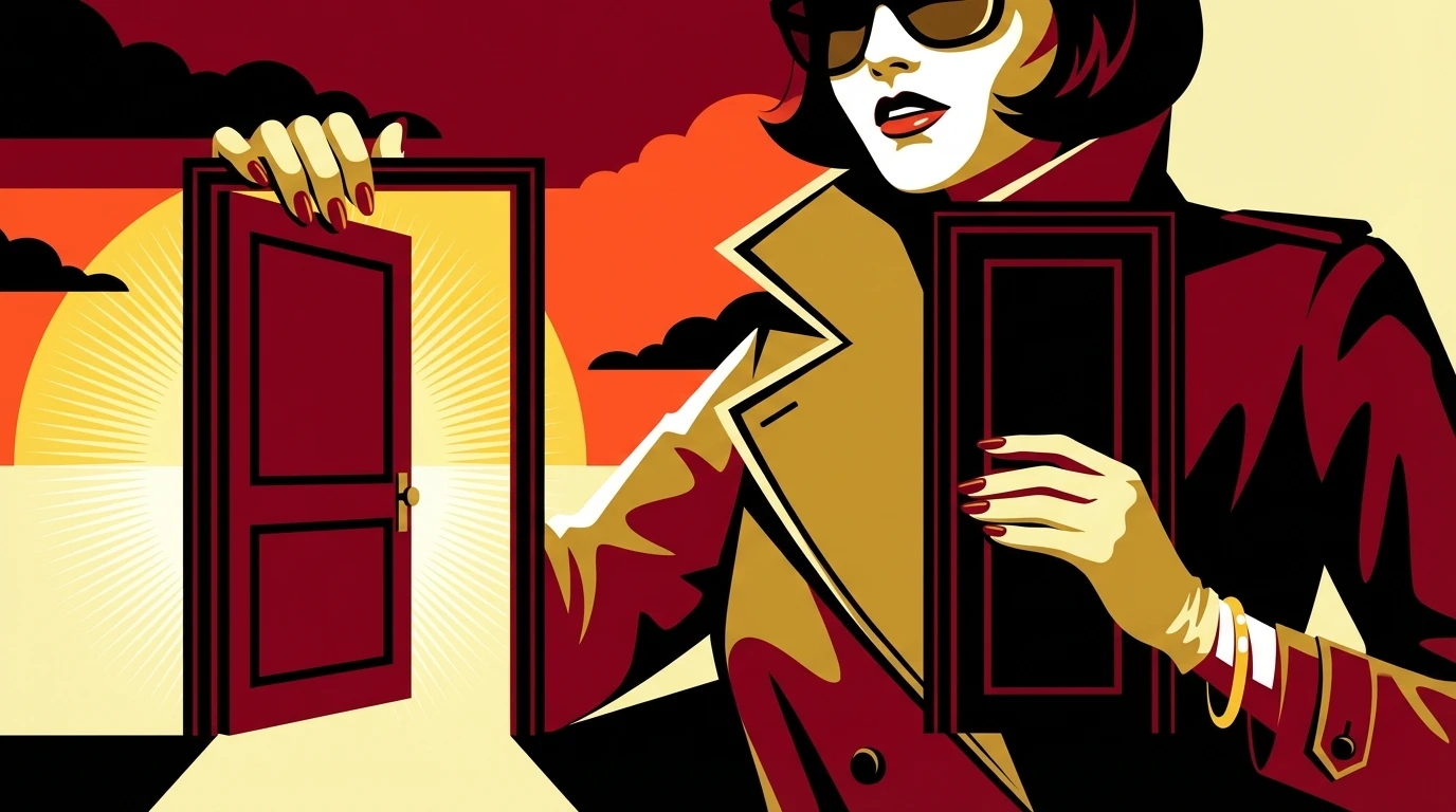 A woman contemplating two paths, representing the emotional challenge of distinguishing pms vs pregnancy symptoms during the two-week wait. filename: pms-vs-pregnancy-symptoms-bestie-ai.webp