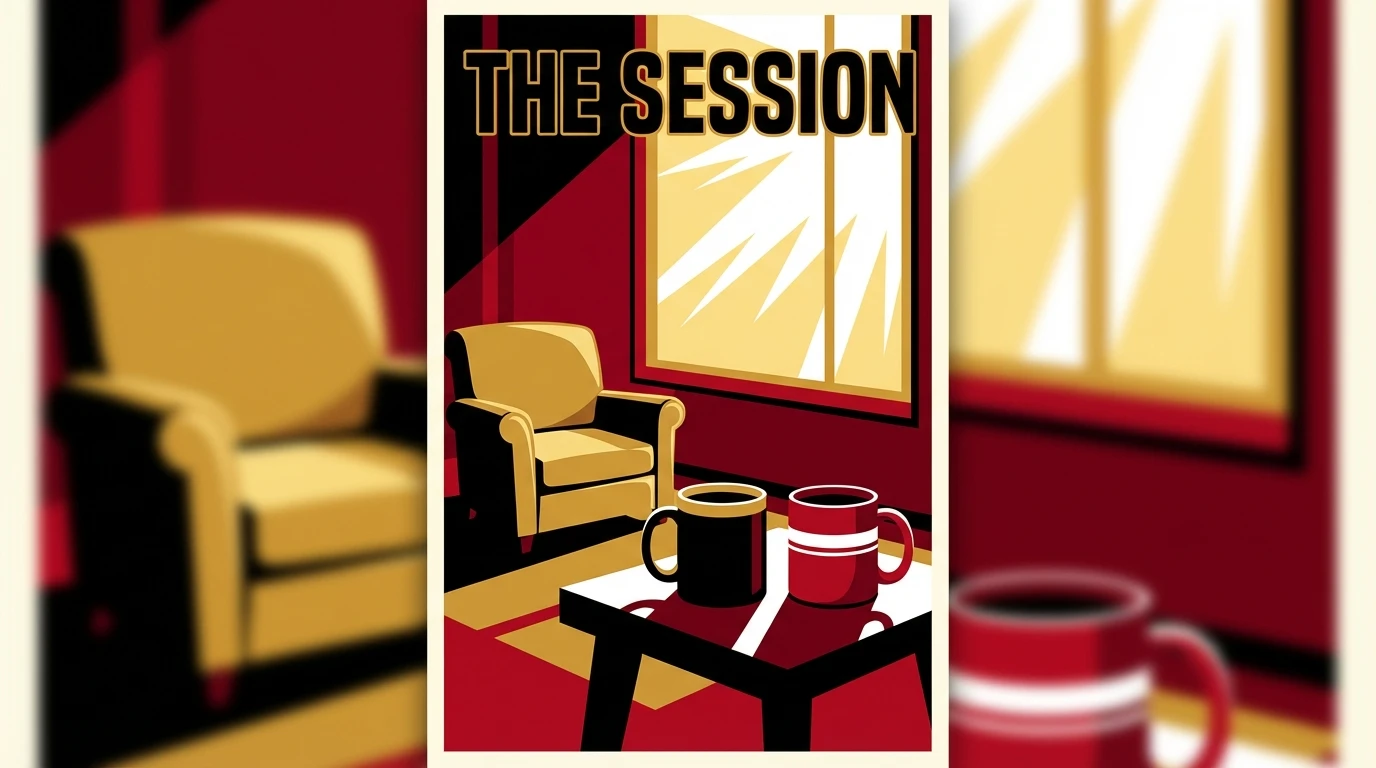 Two mugs sit apart on a table in a therapist's office, illustrating the emotional distance and hope of what to expect in first marriage counseling session. filename: what-to-expect-in-first-marriage-counseling-session-bestie-ai.webp